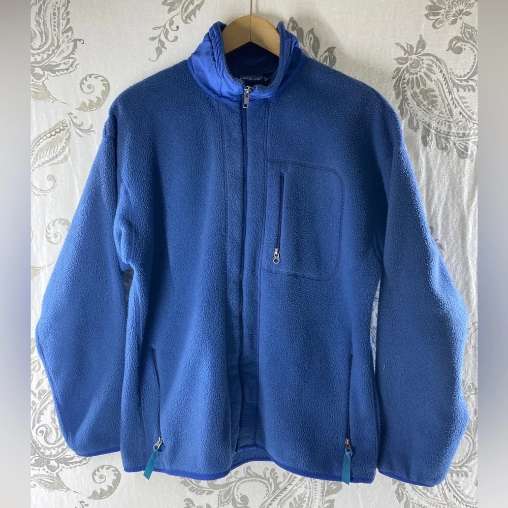 Vtg Patagonia Synchilla Jacket Mens XL‎ Full Zip USA Thick Fleece Outdoor
